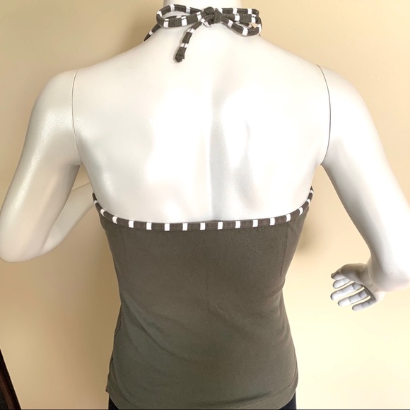 2/$20 Esprit Military Green Halter Top - Picture 4 of 13